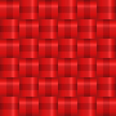 Kırmızı tekstil deseni renkli vektör illüstrasyon 