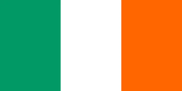 Ilustração Vetorial Colorida Bandeira Irlanda —  Vetores de Stock