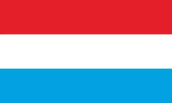 Kleurrijke Vector Illustratie Van Luxemburgse Vlag — Stockvector