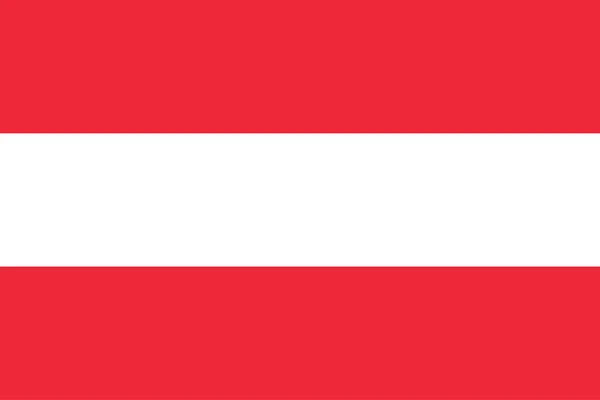 Avusturya Bayrağının Renkli Vektör Illüstrasyonu — Stok Vektör
