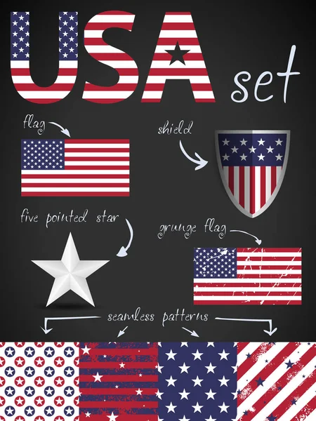 Barevný Vektorový Obrázek Pro Pamětní Den Ilustrace Barvách Americké Vlajky Royalty Free Stock Ilustrace