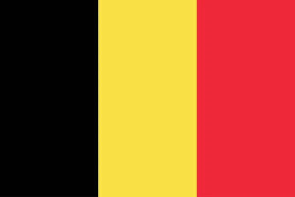 Kleurrijke Vector Illustratie Van België Vlag Stockvector