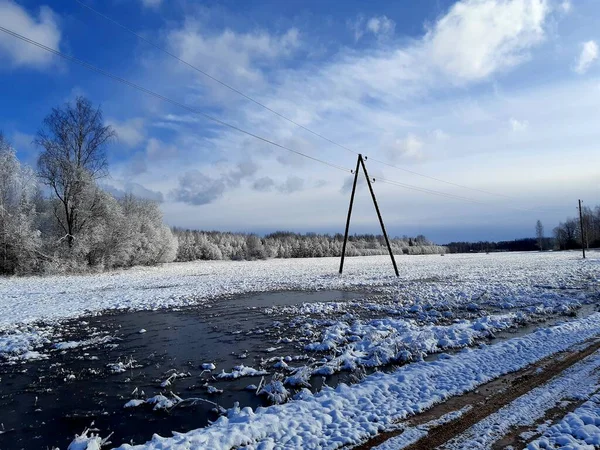 Çayırın üzerinde güzel bir gün batımı