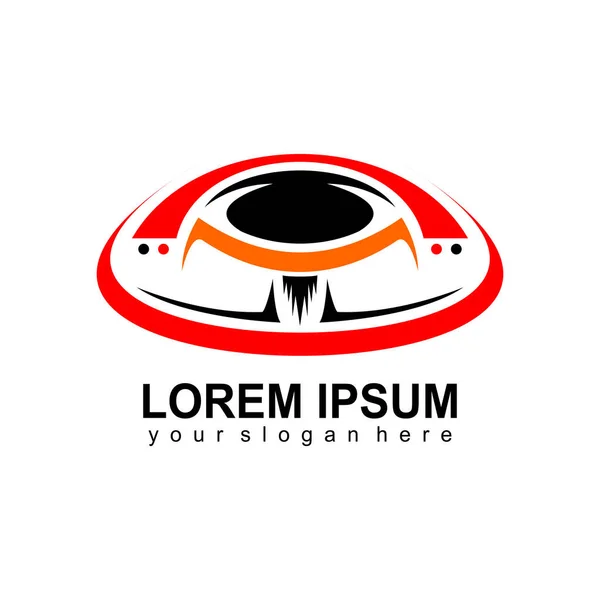 Minimalist tasarım vektör asma kilit logosu