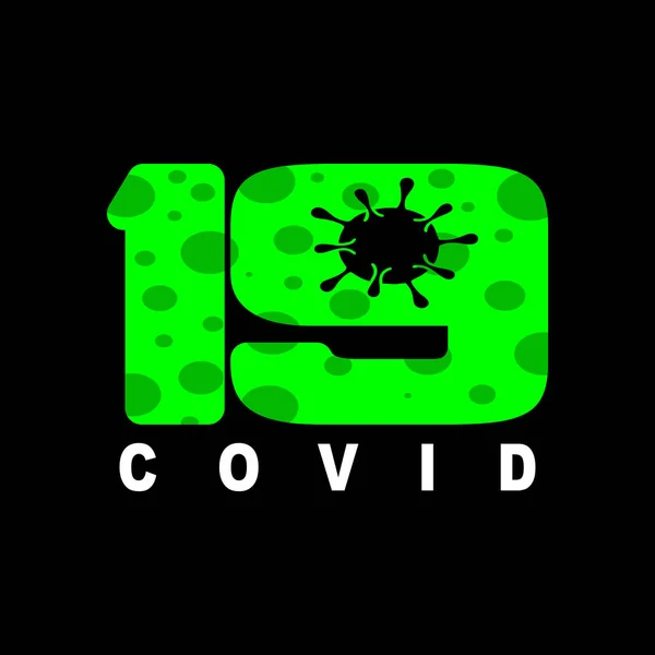 19 covid 19 tasarım vektör simgesi