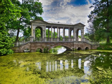 St. selo. Catherine park. Mermer (Palladian) Köprüsü.