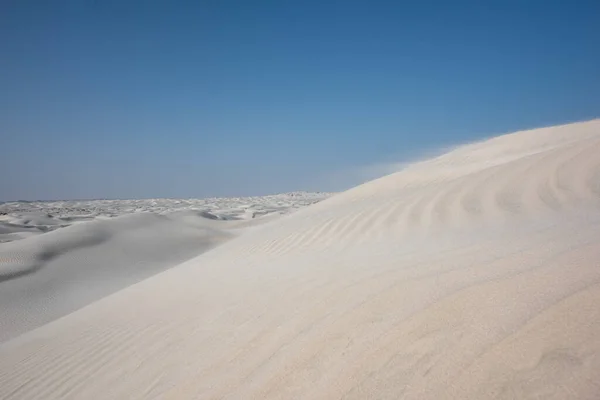 Khaluf Landscape Dunes White Sand Indian Ocean Arabian Sea Oman — Stock Photo, Image