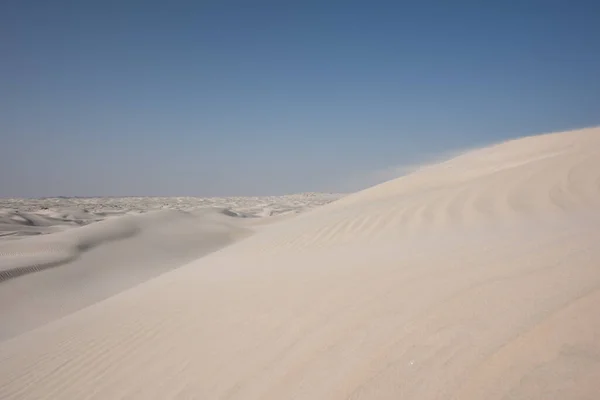 Krajina Khaluf Dunami Bílým Pískem Indický Oceán Arabské Moře Omán — Stock fotografie