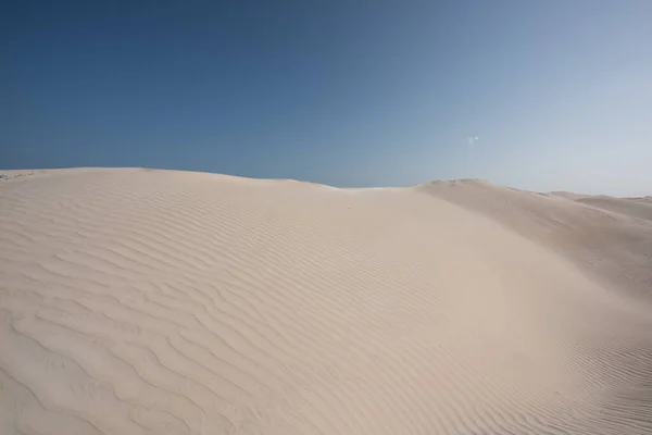 Paysage Khaluf Avec Dunes Sable Blanc Océan Indien Mer Oman — Photo