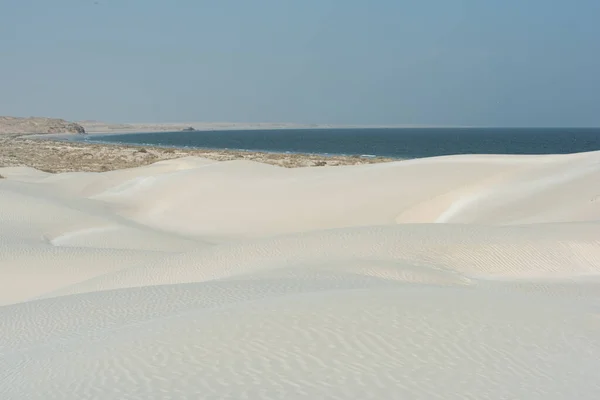 Khaluf Landscape Dunes White Sand Indian Ocean Arabian Sea Oman — Stock Photo, Image