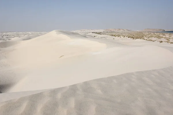 Khaluf Landscape Dunes White Sand Indian Ocean Arabian Sea Oman — Stock Photo, Image