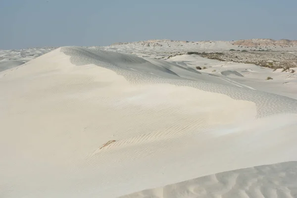 Khaluf Landscape Dunes White Sand Indian Ocean Arabian Sea Oman — Stock Photo, Image