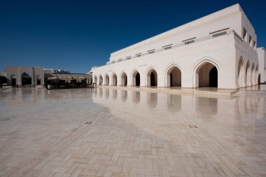 MÜZCAT, OMAN - Şubat 09, 2018: The Royal Opera House (ROHM) in Muscat. Umman Sultanı, Orta Doğu