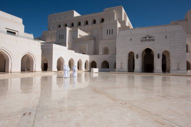 MÜZCAT, OMAN - Şubat 09, 2018: The Royal Opera House (ROHM) in Muscat. Umman Sultanı, Orta Doğu