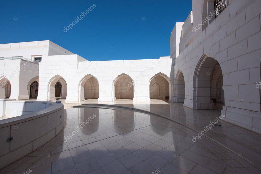 MUSCAT, OMAN - FEBRUARY 09, 2018: The Royal Opera House (ROHM) in Muscat. Sultanate of Oman, Middle East
