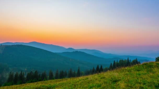 Mountain Valley Fundo Sunrise Prazo Validade — Vídeo de Stock