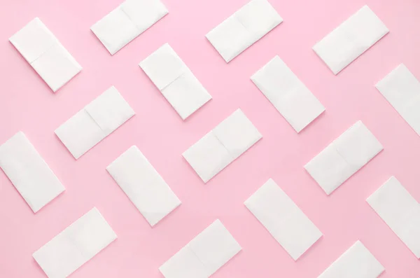Paper tissue abstract pattern on pink background — Stock Photo, Image