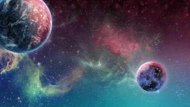 Galaksinin koruyucularının filmlerinden esinlenilmiş nebula uzay duvar kağıdı kaynağı