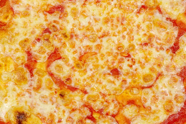 Pizza Clássico Com Molho Tomate Alho Queijo Textura — Fotografia de Stock