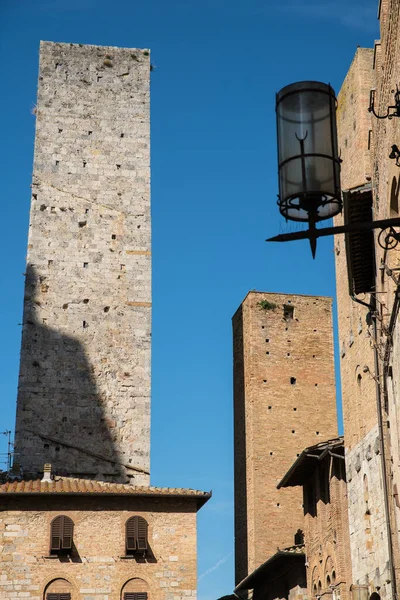 Torn i San Gimigiano Toscana Italien — Stockfoto