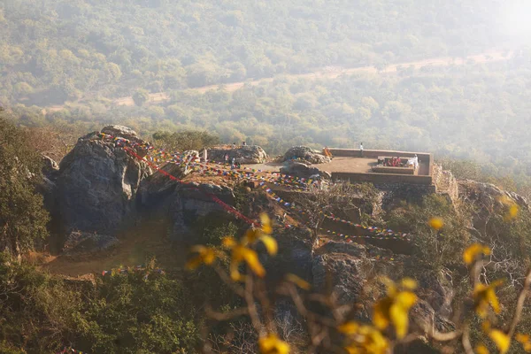 Puncak Pandangan Tempat Suci Gunung Gridhakuta Mana Buddha Memberikan Kuliah — Stok Foto