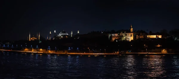 Panoramablick Auf Den Antiken Tempel Hagia Sophia Und Den Topkapi — Stockfoto
