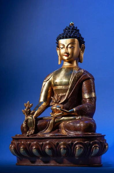 Gilded statue of Buddha Medicine