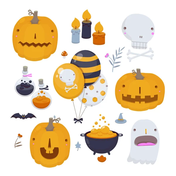 Jeu Stickers Halloween — Image vectorielle