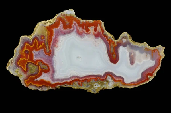 Chalcedon Laminowanie Podświetlone Fioletowy Barwnik Wielobarwny Krzemionki Zespołów Kolorowe Tlenków — Zdjęcie stockowe