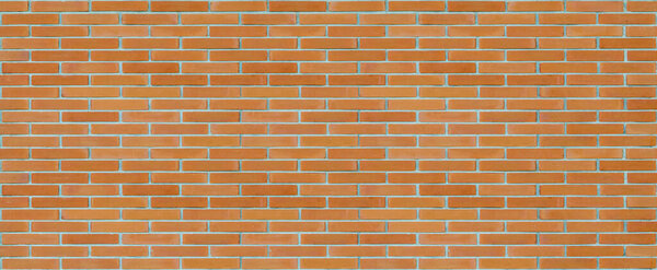 Long brick wall texture background