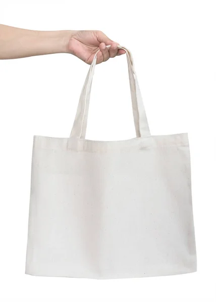 Tote Saco Pano Tecido Algodão Lona Para Eco Shopping Sack — Fotografia de Stock