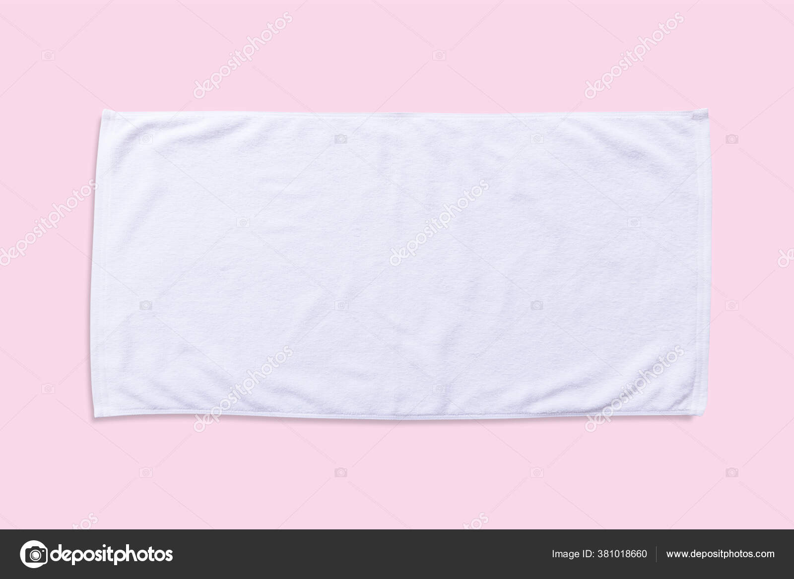 Download White Beach Towel Mock Isolated Clipping Path Pastel Pink Background Stock Photo Image By C Chinnapong 381018660