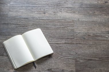 Boş cep defterini, kataloğu, dergiyi, broşürü, masa ya da zemin üzerindeki kağıt desenini düzenle