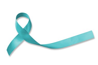 eal ribbon awareness isolated on white (clipping path) for Ovarian Cancer, Polycystic Ovary Syndrome (PCOS) disease, Post Traumatic Stress Disorder (PTSD), Obsessive Compulsive Disorder (OCD) clipart