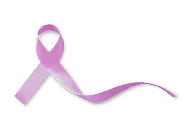 Nastro Colore Pervinca Isolato Sfondo Bianco Consapevolezza Sul Cancro Esofageo — Foto Stock