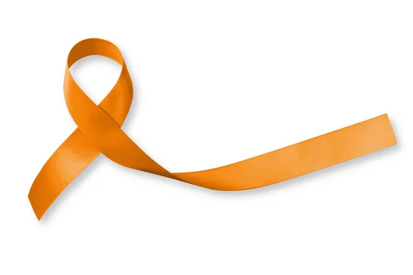 Black awareness ribbon sign orange icon on Vector Image