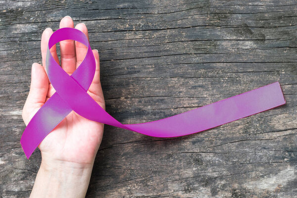 Пурпурная сливовая цветная лента для повышения осведомленности о болезни Альцгеймера, грудном вскармливании, расстройстве питания, семейном уходе и эпилепсии