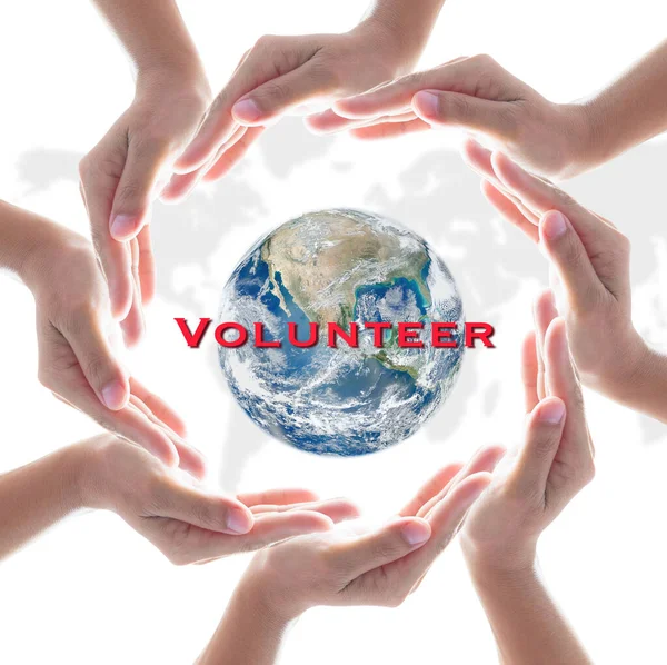 Giornata Internazionale Del Volontariato Concetto Sviluppo Sociale Economico Elementi Questa — Foto Stock