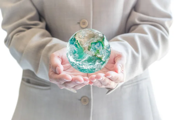 Green Earth Business Man Csr Concept World Environment Day Saving — Zdjęcie stockowe