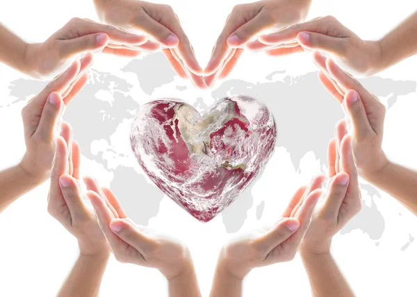 World Heart Health Day Blood Organ Donor Concept Collaborative Heart — Stock Photo, Image