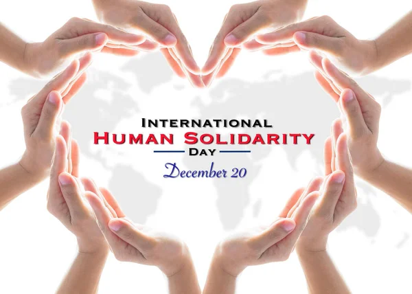International Human Solidarity Day, for collaboration and cooperative concep