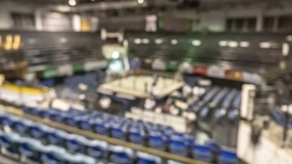 Arena Boxe Com Fundo Borrão Anel Caixa Para Muay Thai — Fotografia de Stock