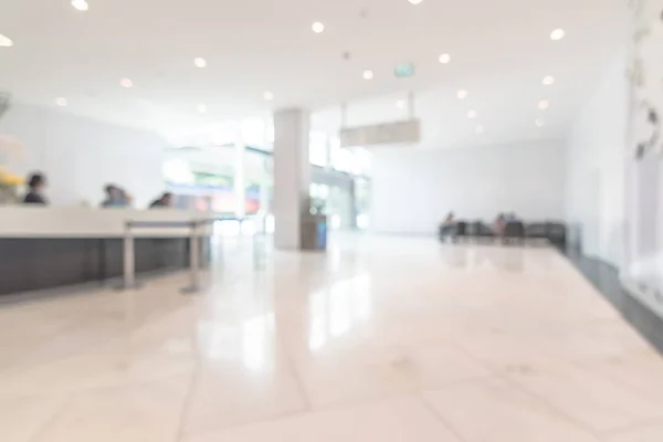 Business office lobby blur background of bank reception hall customer or patient counter service and cashier desk inside blurry hospital, office or hotel waiting hall