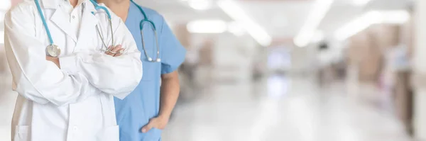 Ärzteteam Mit Klinischem Hintergrund Für Professionelle Teamarbeit Der Pflege Und — Stockfoto