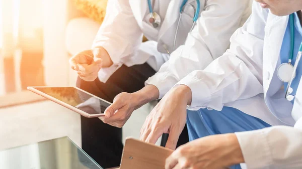 Trabalho Equipe Médico Cirurgião Ortopédico Ortopedista Equipe Cirurgia Emergência Que — Fotografia de Stock