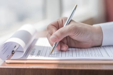 İş başvurusunda bulunan veya sağlık sigortası talebinde bulunan şirket başvurusu formu HR insan kaynakları belgesi