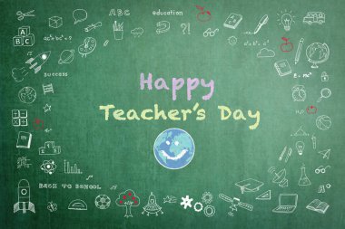 Yeşil karatahtayla öğretmenler günün kutlu olsun. 