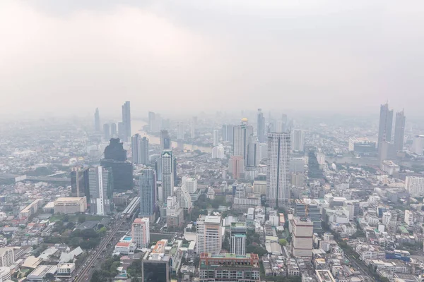 Bangkok Thailand Dezember 2018 Die Luftverschmutzung Bangkok Mit Dem Pm2 — Stockfoto