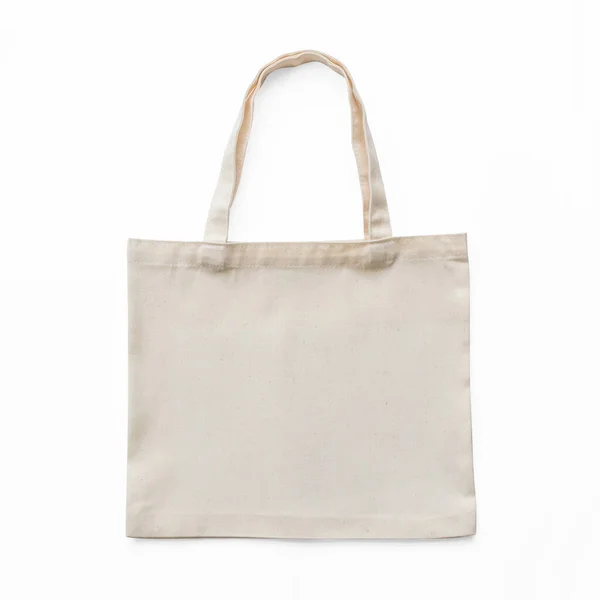 Tote Bag Mock Canvas Cotton Fabric Cloth Eco Shopping Sack — Stock Photo, Image