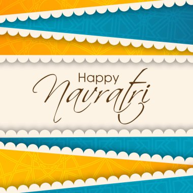 Navratri 'nin güzel kaligrafi ile çizimi.